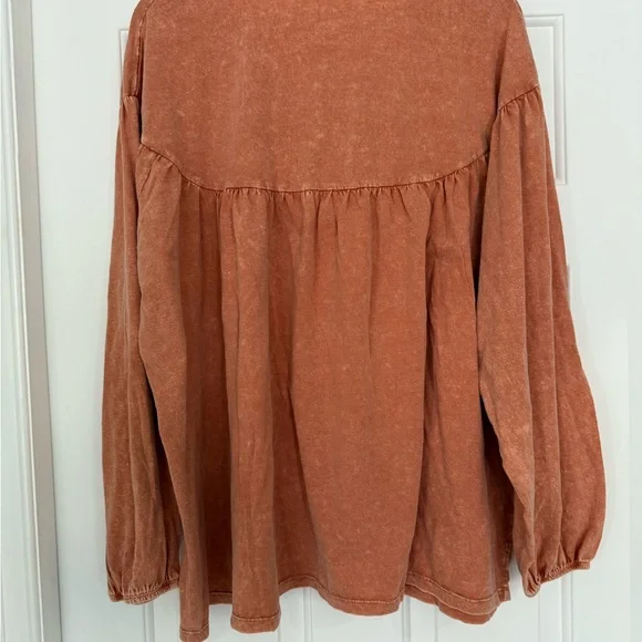NWT Easel mineral wash baby doll long sleeve size large - Picture 5 of 6